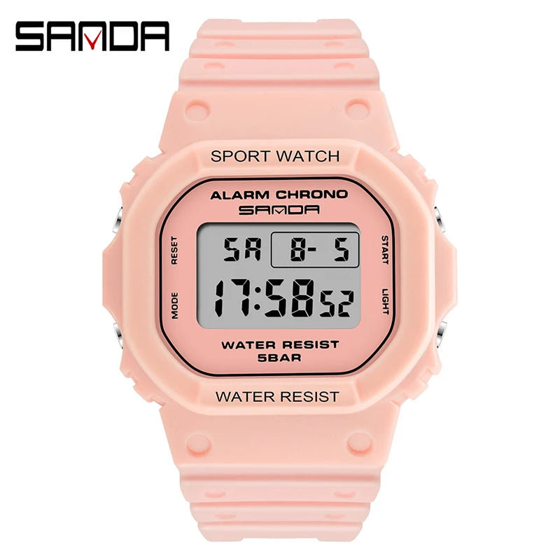 SANDA G Style Digital Watch Men Waterproof  Ms Watch Sport Men Watches Boy Girl Electronic relogio masculino Relógio mulher