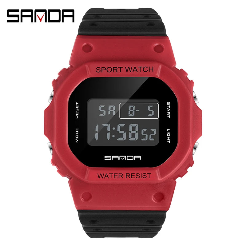 SANDA G Style Digital Watch Men Waterproof  Ms Watch Sport Men Watches Boy Girl Electronic relogio masculino Relógio mulher