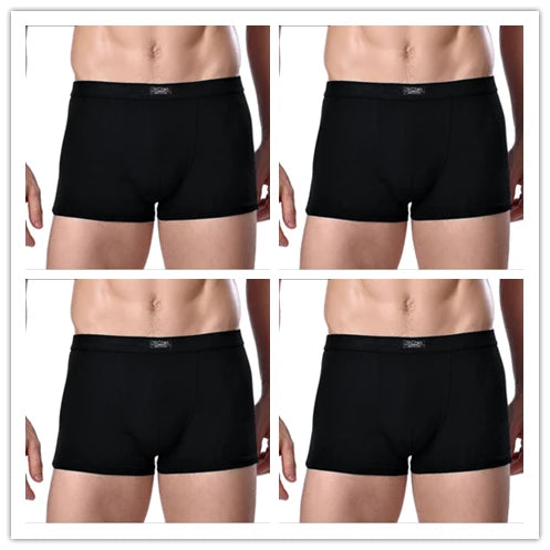 Bamboo Male Panties Sexy Underwear Men Cuecas Boxer New Fashion Boxer Shorts Mens Underware 4pcs/lot Free Shipping