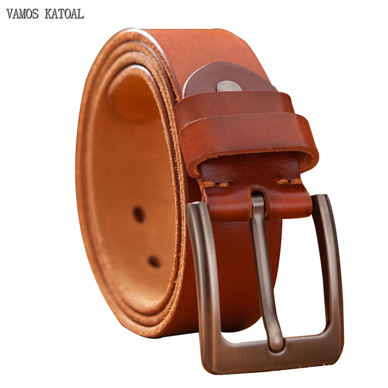 Top Leather Cowhide Belt Fashion Genuine Leather Men Belt Alloy Buckle Strap For Male Wide Cinto Masculino Luxury Cummerbund