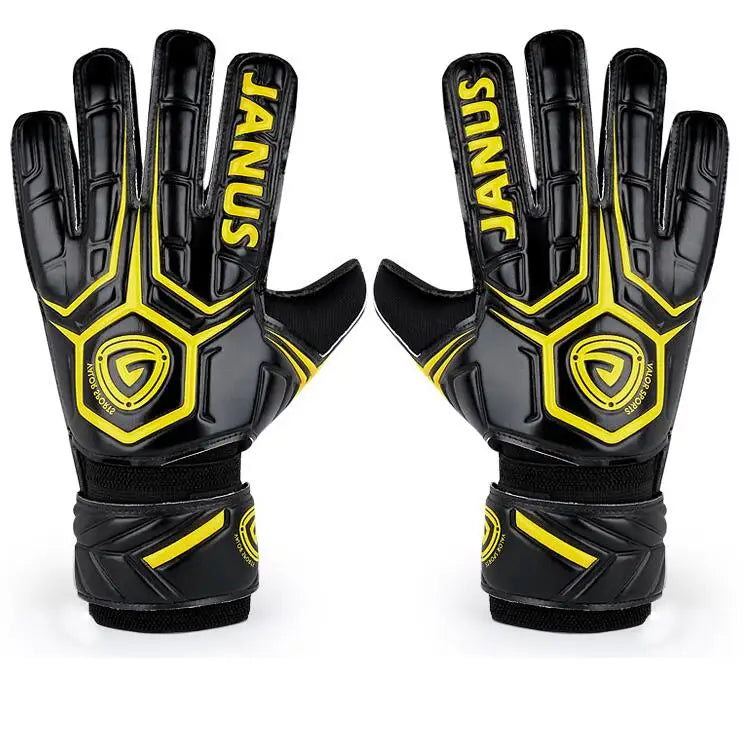 Janus finger protection soccer gloves adult series football goalkeeper gloves kids Luvas de futebol anti-skid soccer gloves