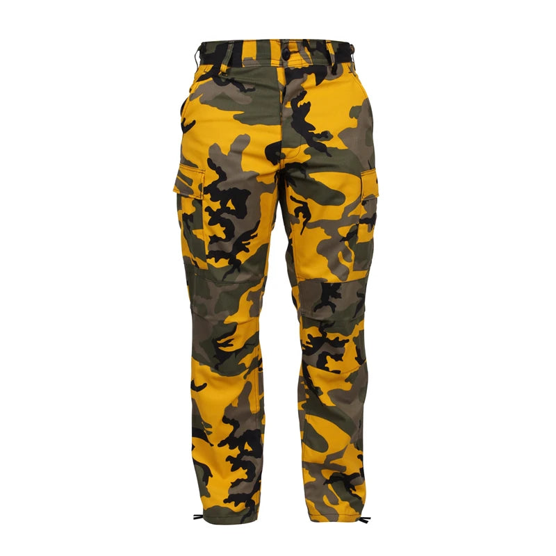 Lightweight camouflage tactical military army women new style boys cotton cargo 6 pocket workwear korea pants Combat trouser men