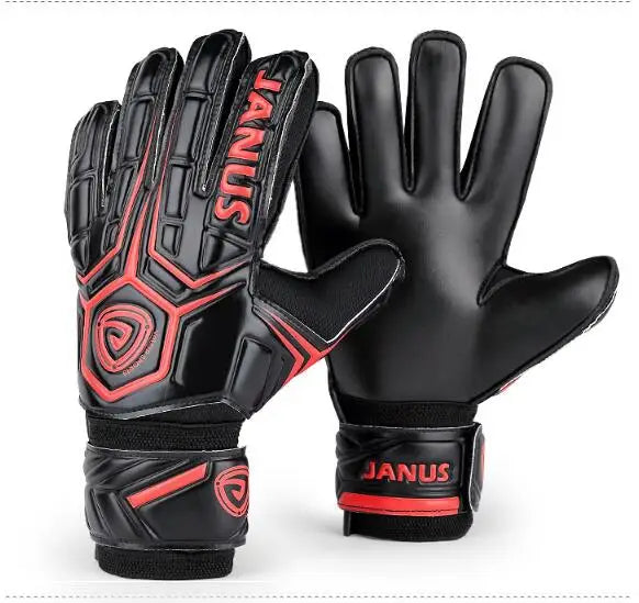 Janus finger protection soccer gloves adult series football goalkeeper gloves kids Luvas de futebol anti-skid soccer gloves