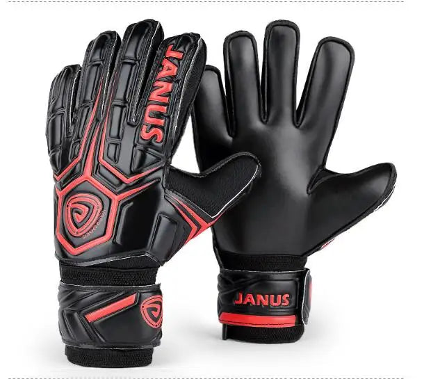 Janus finger protection soccer gloves adult series football goalkeeper gloves kids Luvas de futebol anti-skid soccer gloves