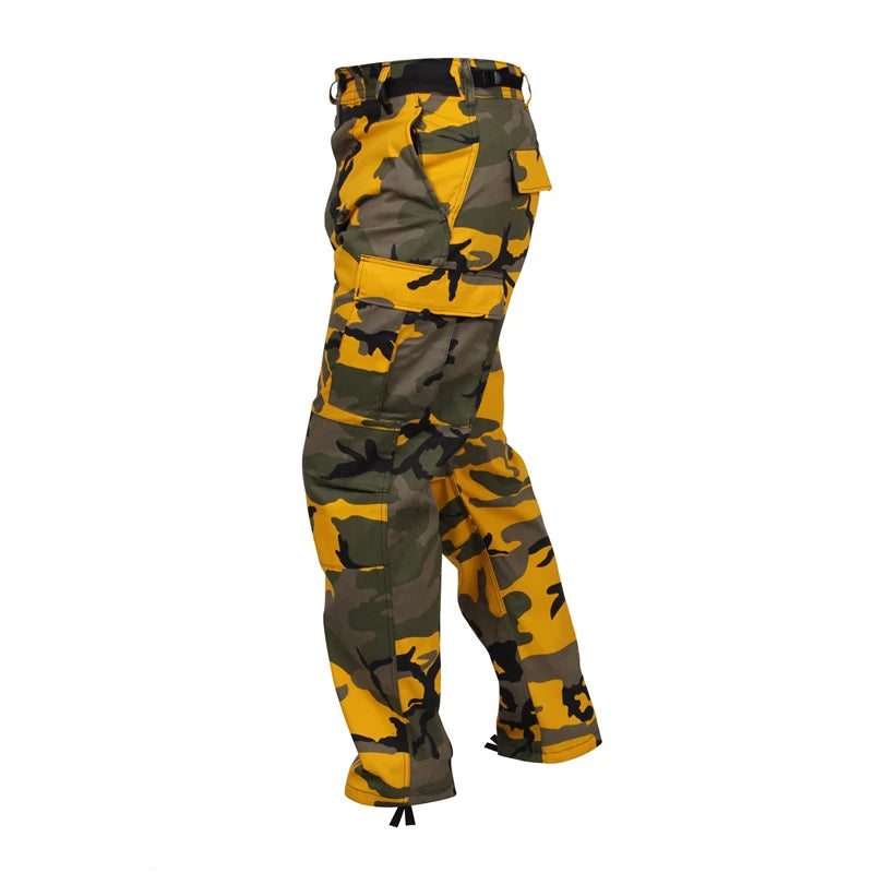 Lightweight camouflage tactical military army women new style boys cotton cargo 6 pocket workwear korea pants Combat trouser men