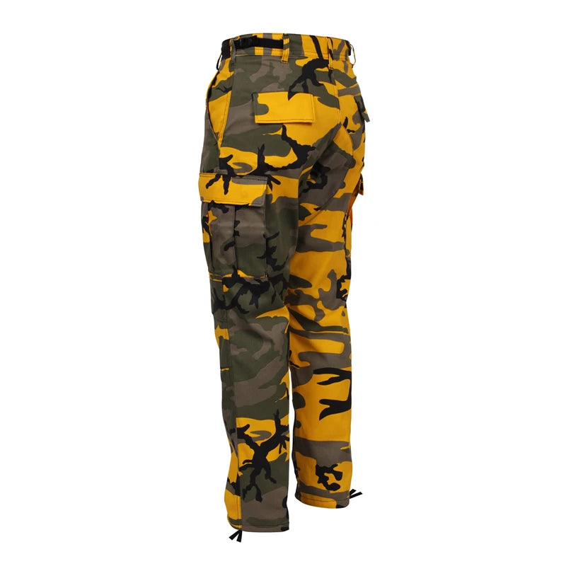 Lightweight camouflage tactical military army women new style boys cotton cargo 6 pocket workwear korea pants Combat trouser men