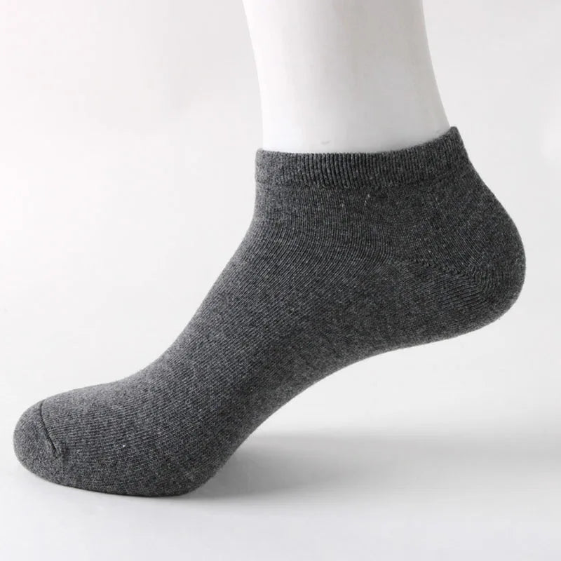 Urgot 10 Pcs=5 Pairs Men's Cotton Socks Large Big Plus Size 45,46,49,50 Business Ankle Socks Classic Sox Meias Calcetines Hombre