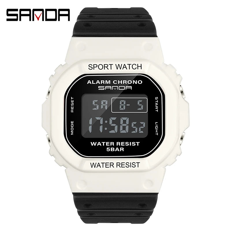 SANDA G Style Digital Watch Men Waterproof  Ms Watch Sport Men Watches Boy Girl Electronic relogio masculino Relógio mulher