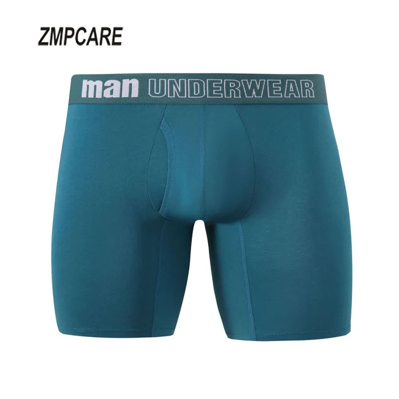 Men's Boxer Shorts Mid Waist Panty Underwear Man Seamless Bamboo Fiber Plus Size Boxers Open Crotch Male Panties 5XL 6XL 7XL