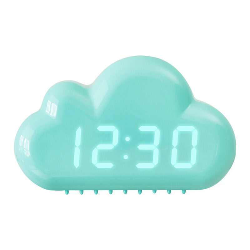 Cloud Alarm Clock Kids Light Led Table Voice Control Wake Powered Up Digital Desktop Clock USB Despertador Electronic Clock