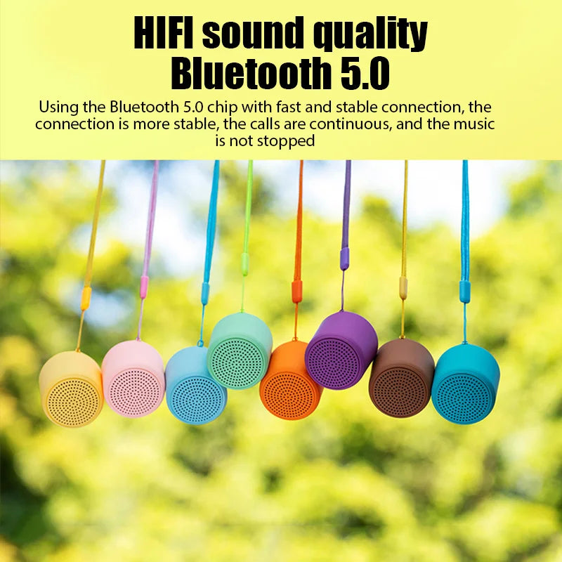 Original  Bluetooth Speaker Portable Outdoor Loudspeaker Wireless Mini Column 3D Stereo Music Surround Bass Box Mic