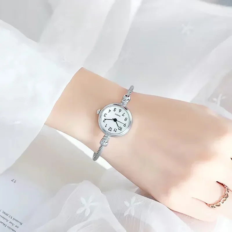 Women Bracelet Watch Small Gold Bangle Women Watches Stainless Steel Retro Ladies Quartz Wristwatch Clock Dress Watch Relógio