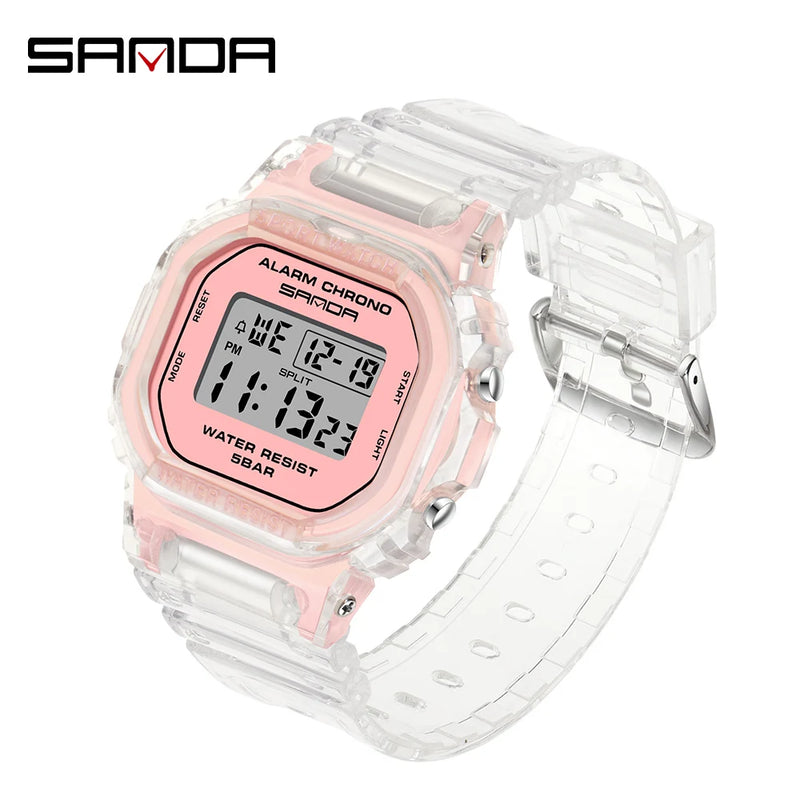 SANDA G Style Digital Watch Men Waterproof  Ms Watch Sport Men Watches Boy Girl Electronic relogio masculino Relógio mulher