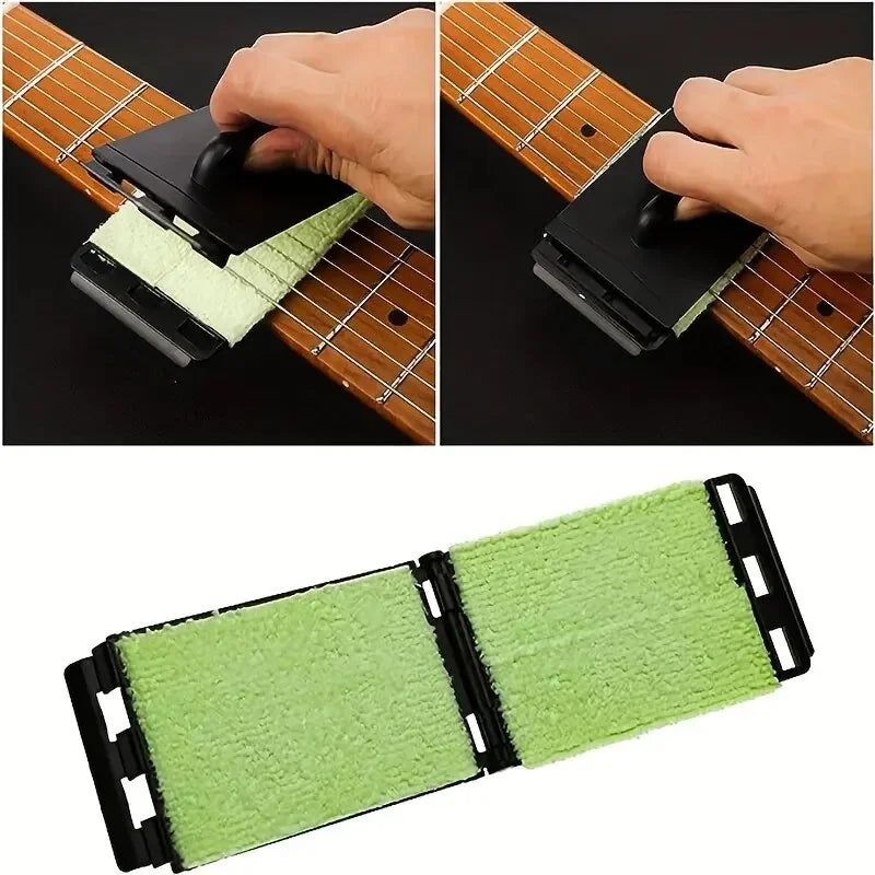 Guitar String Cleaner Clean Fretboard Cloth Tool for Maintenance and Care of Violin, Bass, Ukulele, Electric Guitars