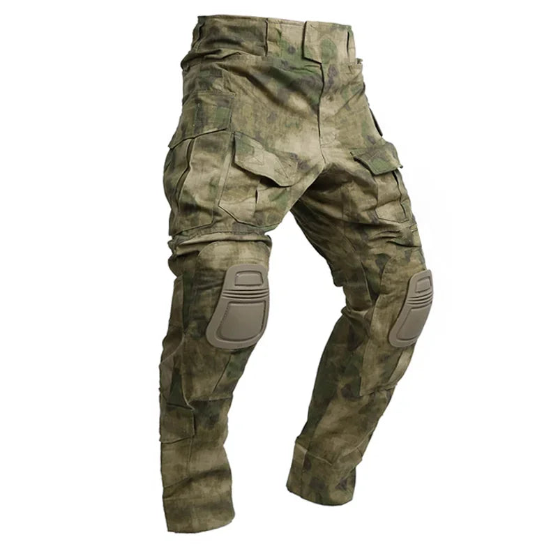 Men Combat Pants With Knee Pads Tactical Cargo Sport Trousers Camouflage Multicam Trekking Hunting Clothes( Not knee pads)