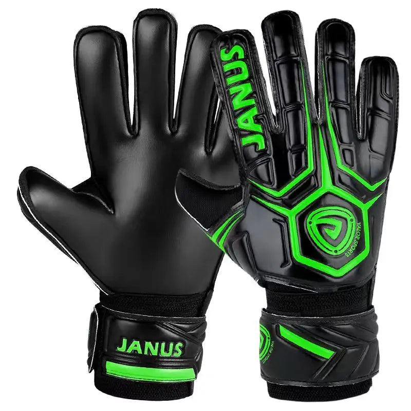 Janus finger protection soccer gloves adult series football goalkeeper gloves kids Luvas de futebol anti-skid soccer gloves