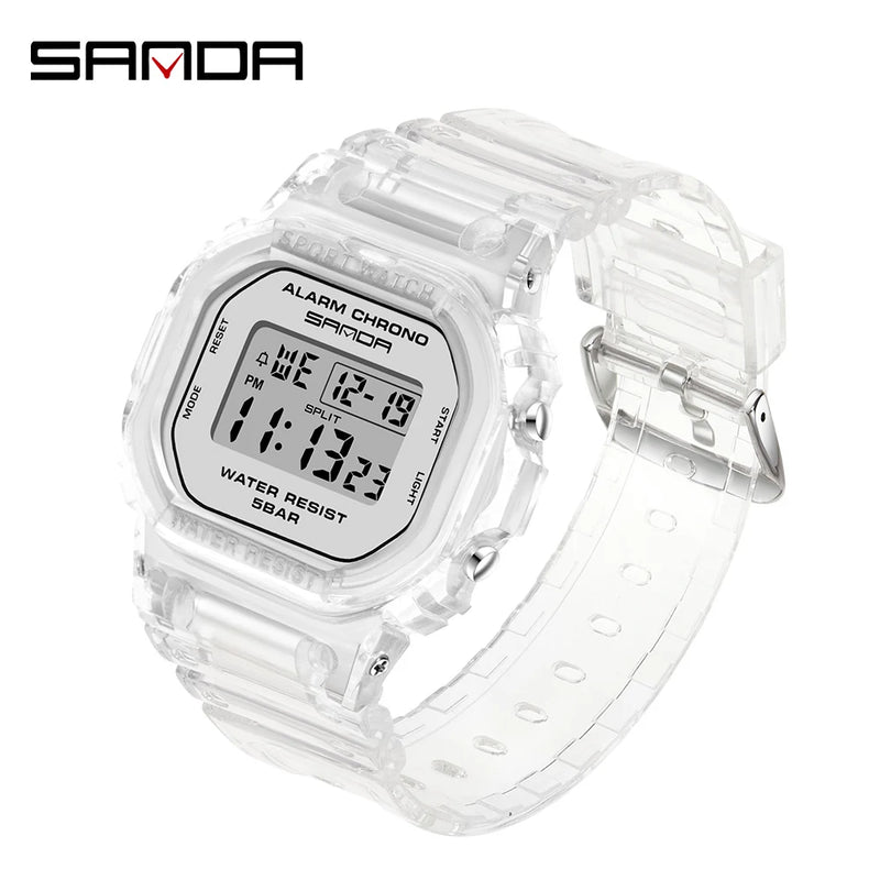 SANDA G Style Digital Watch Men Waterproof  Ms Watch Sport Men Watches Boy Girl Electronic relogio masculino Relógio mulher