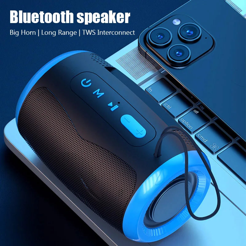 # TSN-1 Portable Speaker Wireless Bluetooth Speakers with 5.3 Stereo FM/SD/USB Disk/Aux Modes Waterproof for Outdoor Hifi Sound