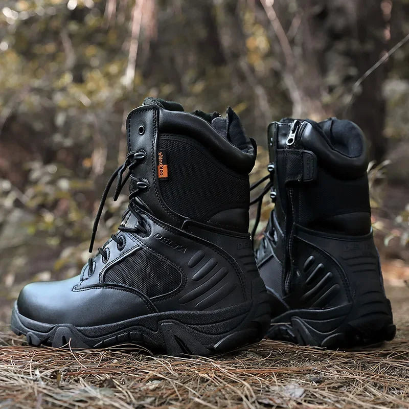 Winter Mens Boots Special Forces Combat High Boots Outdoor Sport Male Shoes Climb Mountains Cross Country Men's Shoes