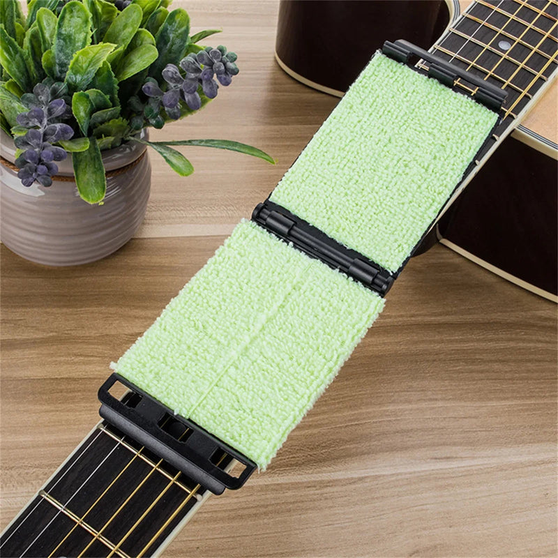 Guitar String Cleaner Clean Fretboard Cloth Tool for Maintenance and Care of Violin, Bass, Ukulele, Electric Guitars