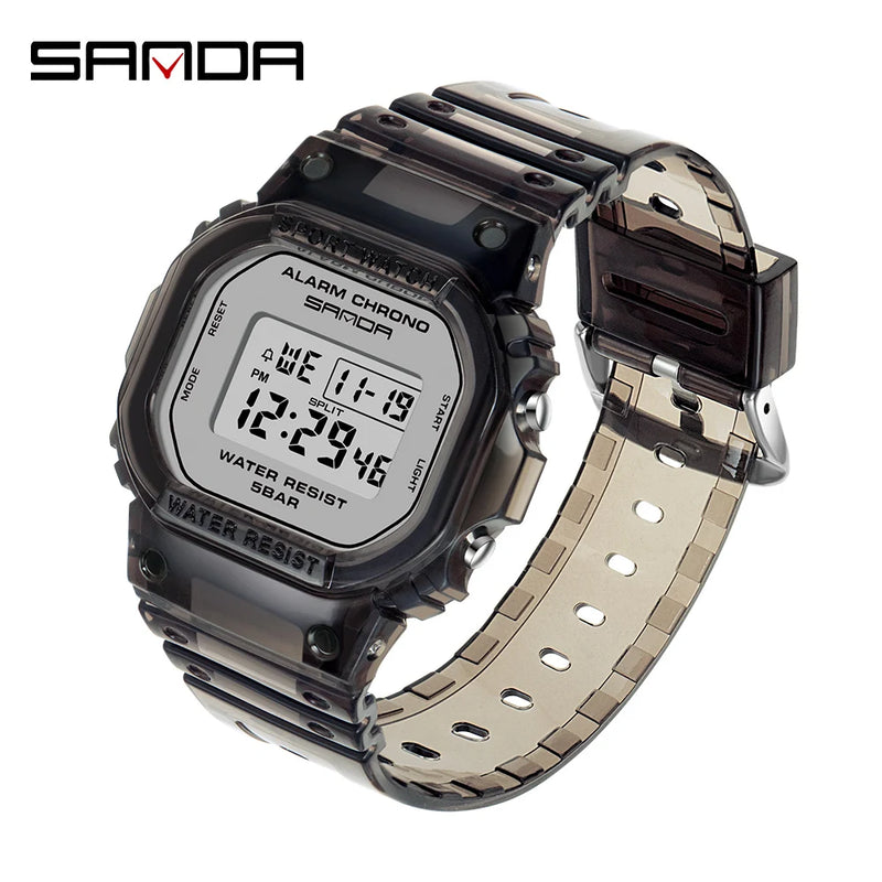 SANDA G Style Digital Watch Men Waterproof  Ms Watch Sport Men Watches Boy Girl Electronic relogio masculino Relógio mulher