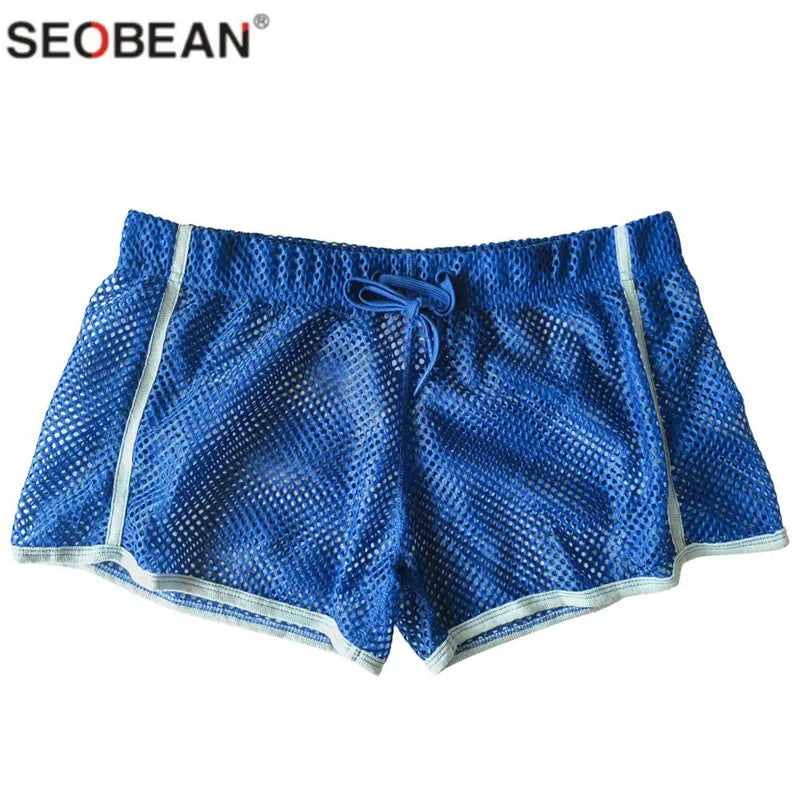 SEOBEAN Male Underwear Gay Underpants Boxer Homme Hollow Cut Sexy Men underwear Interior Hombre Boxershorts Loose Cueca Masculin