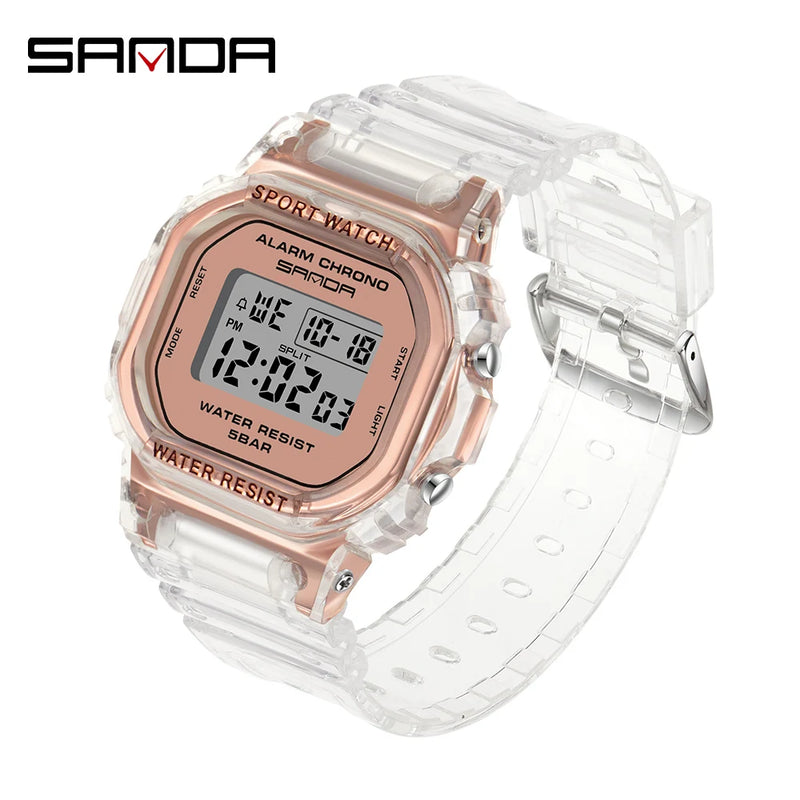 SANDA G Style Digital Watch Men Waterproof  Ms Watch Sport Men Watches Boy Girl Electronic relogio masculino Relógio mulher