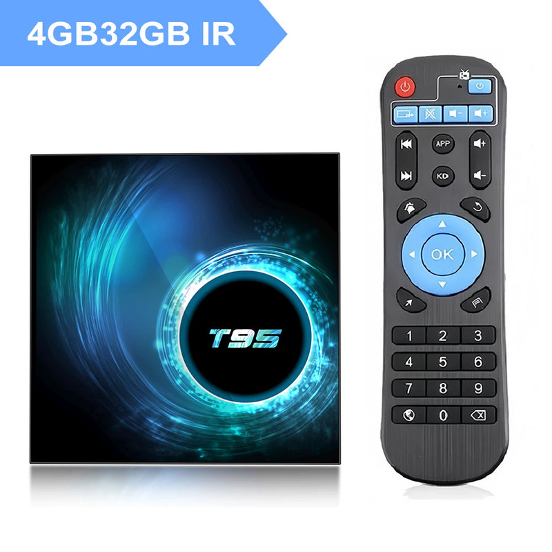 2024 Smart TV Box T95 Android10 6K AllwinnerH616 Quadcore  cortex-A53 2GB4GB32GB64GB128GB Mali-G31 MP2 Media Player Set Top Box