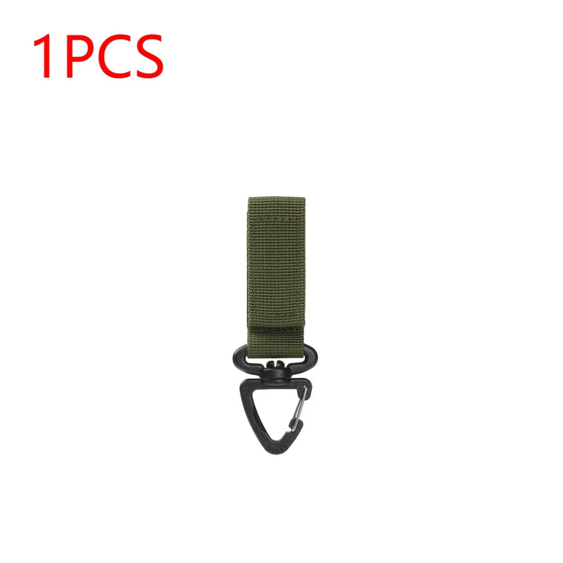 1-10PCS Nylon Hang Buckle Strap Military Carabiners Tactical Buckle Belt Clips Keychain Camping Hanging Hooks Camping Tool