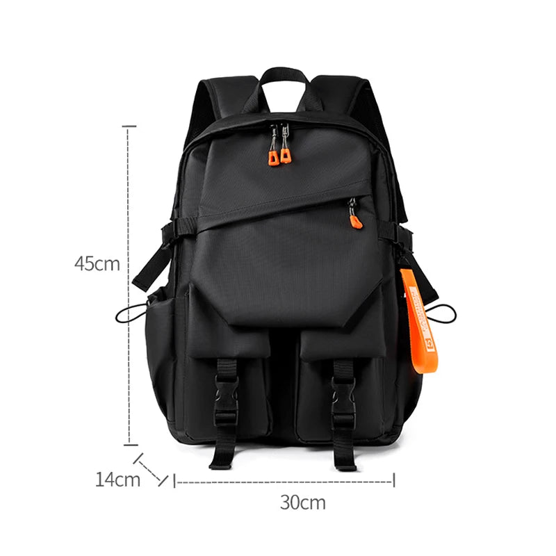 VC Luxury Men's Backpack High Quality 15.6 Laptop Backpack High-capacity Waterproof Travel Bag Fashion School Backpacks for Men