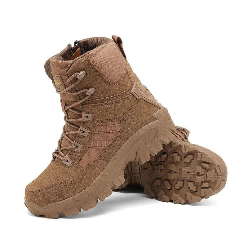 Hot Sale Men Desert Boots High Quality Anti-Slip Men Ankle Boot Unisex Outdoor Hiking Boots Wear-Resistant Men zipper Shoes