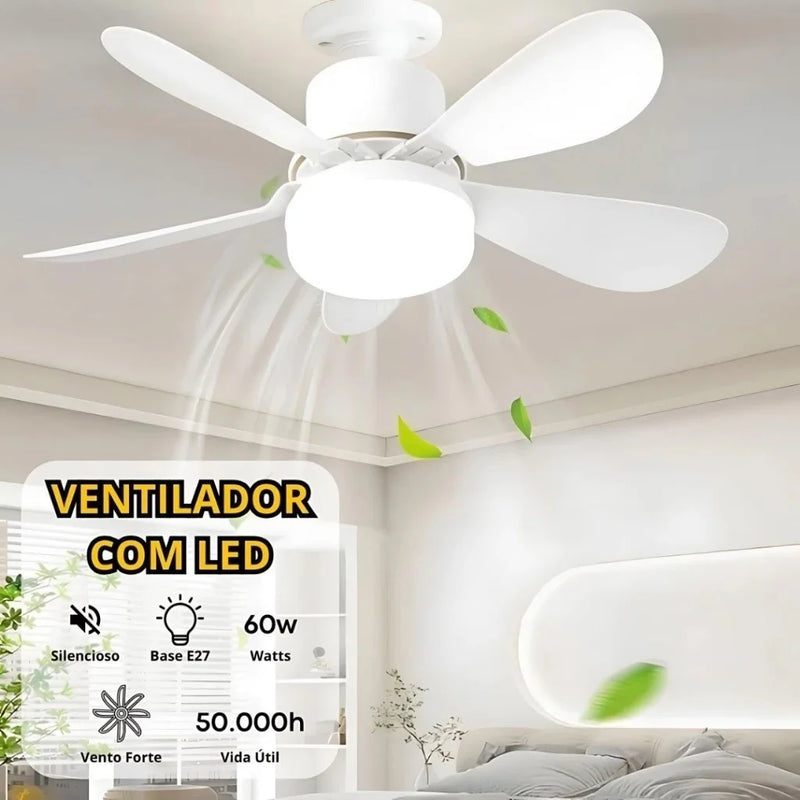 Ventilador De Teto Wind Light Silent Ponente Controle Remoto Lcg led 60w yumi