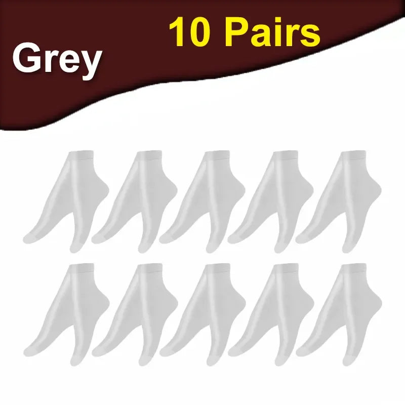 1-30Pairs Transparent Summer Socks Ultrathin Women Nylon Ladies Female Short Ankle Meias Elastic Crystal Spring Silk Sox