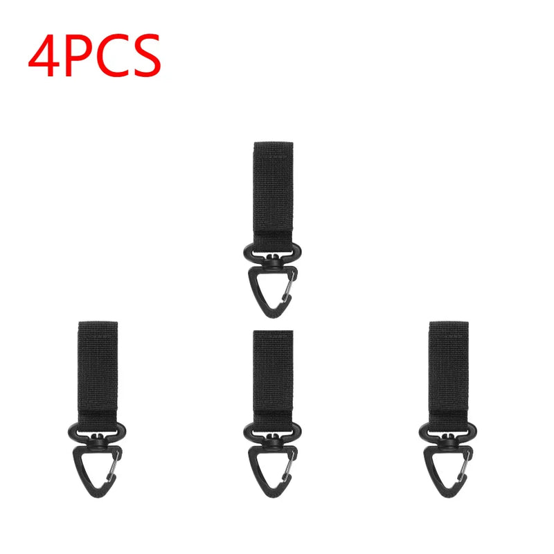 1-10PCS Nylon Hang Buckle Strap Military Carabiners Tactical Buckle Belt Clips Keychain Camping Hanging Hooks Camping Tool