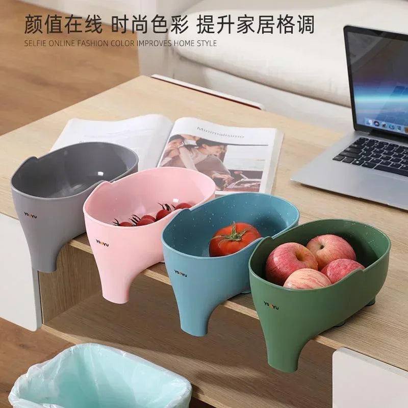 Collapsible Colander Kitchen Accessories Extendable Strainer Fruits Vegetables Noodle Drain Basket Space-Saver Drainer Over Sink