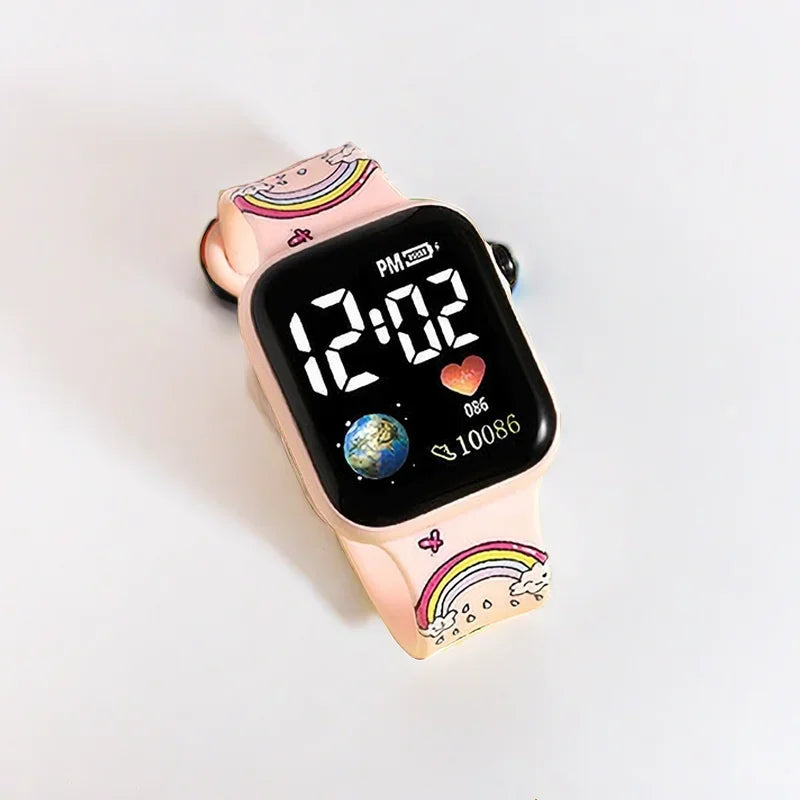 New Stitch Children Watches Girls Reloj Inteligente Para Niños Niña Reloj Hello Kitty Digital Watch Women Relógio Infantil