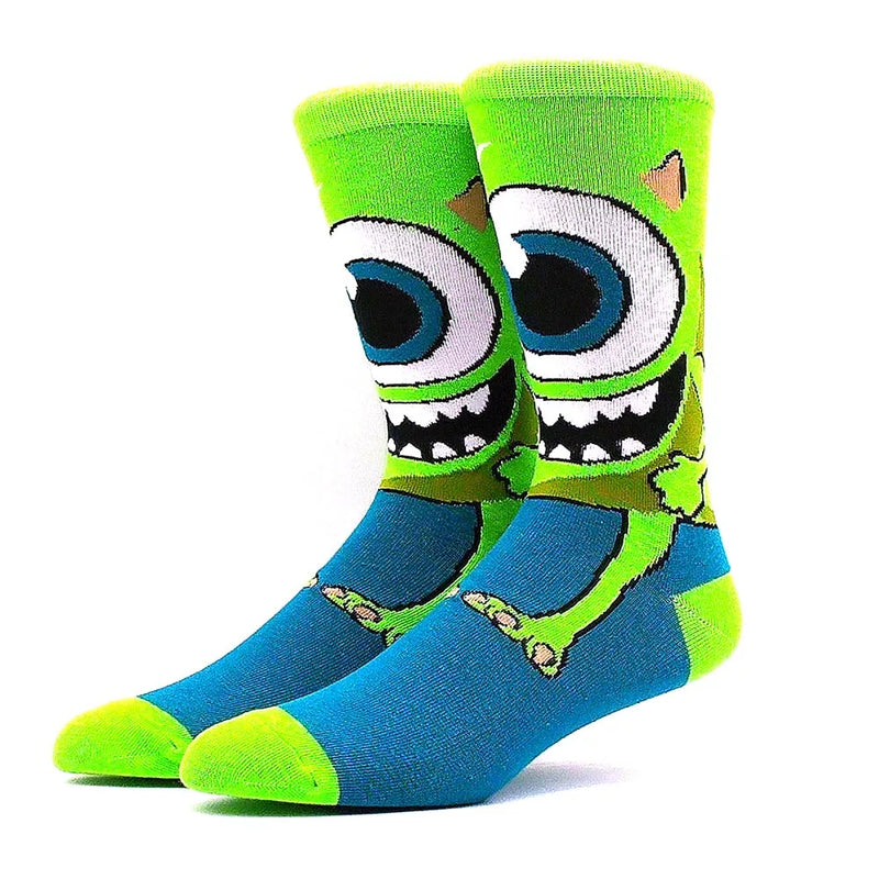 2023 Funny Socks Men's Hip Hop Printing Novelty Crazy Soken Hip Hop Unisex Comfortable Fashion Women's Skateboarding Happy Meias