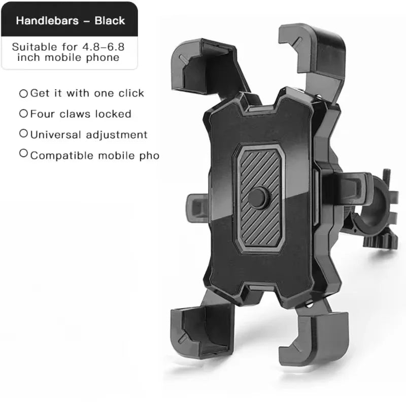 360° Rotatable Electric Bicycle Phone Holder for iPhone Xiaomi Riding MTB Bike Moto Motorcycle Stand Bracket Non-slip Cycling