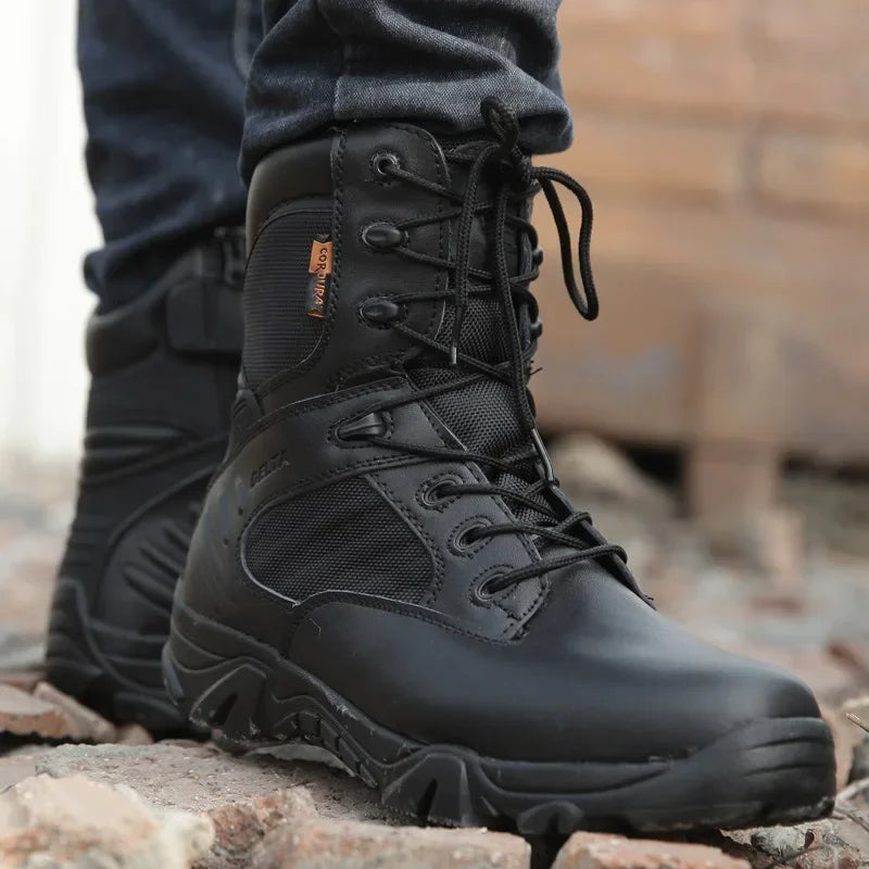 Winter Mens Boots Special Forces Combat High Boots Outdoor Sport Male Shoes Climb Mountains Cross Country Men's Shoes