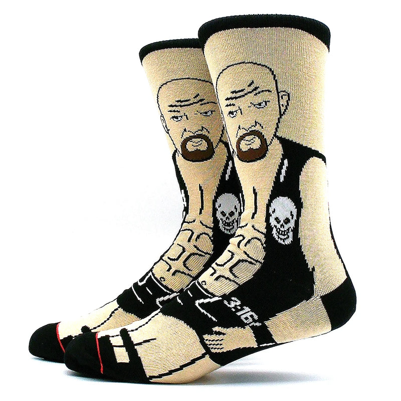 2023 Funny Socks Men's Hip Hop Printing Novelty Crazy Soken Hip Hop Unisex Comfortable Fashion Women's Skateboarding Happy Meias