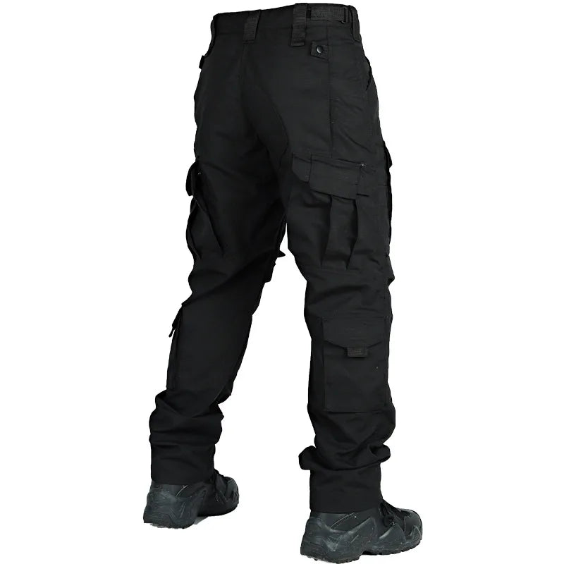 Tactical Pants Men Multi-Pocket Outdoor Cargo Pants Military Combat Trousers Men's Wear-Resistant Hiking Work Trousers Male