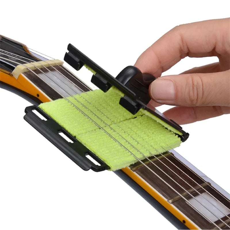 Guitar String Cleaner Clean Fretboard Cloth Tool for Maintenance and Care of Violin, Bass, Ukulele, Electric Guitars