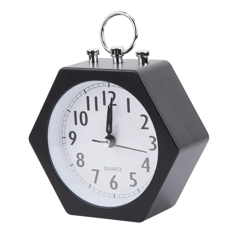 Desktop Alarm Clock Silent Soft Wake Bedroom Study Office Despertadores Clock shower light Desk clock Office decoration luxury