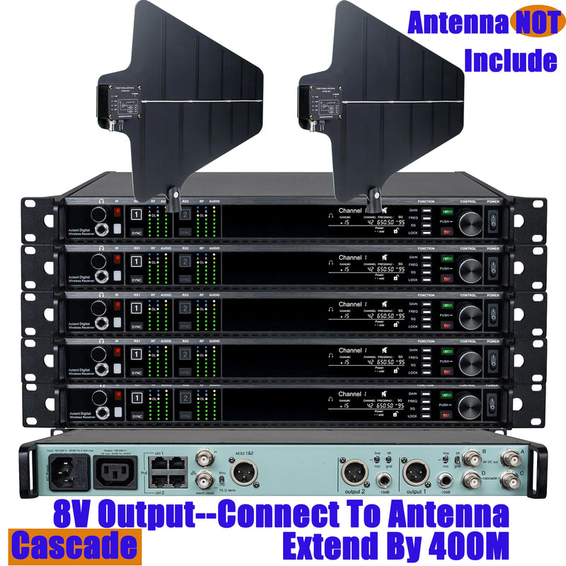 Leicozic AD4DPro Microfono KSM11 SM-Beta58 Cascade 8V To UA874 Antenna Professional Stage Microfone Dynamic Diversity 500/600Mhz