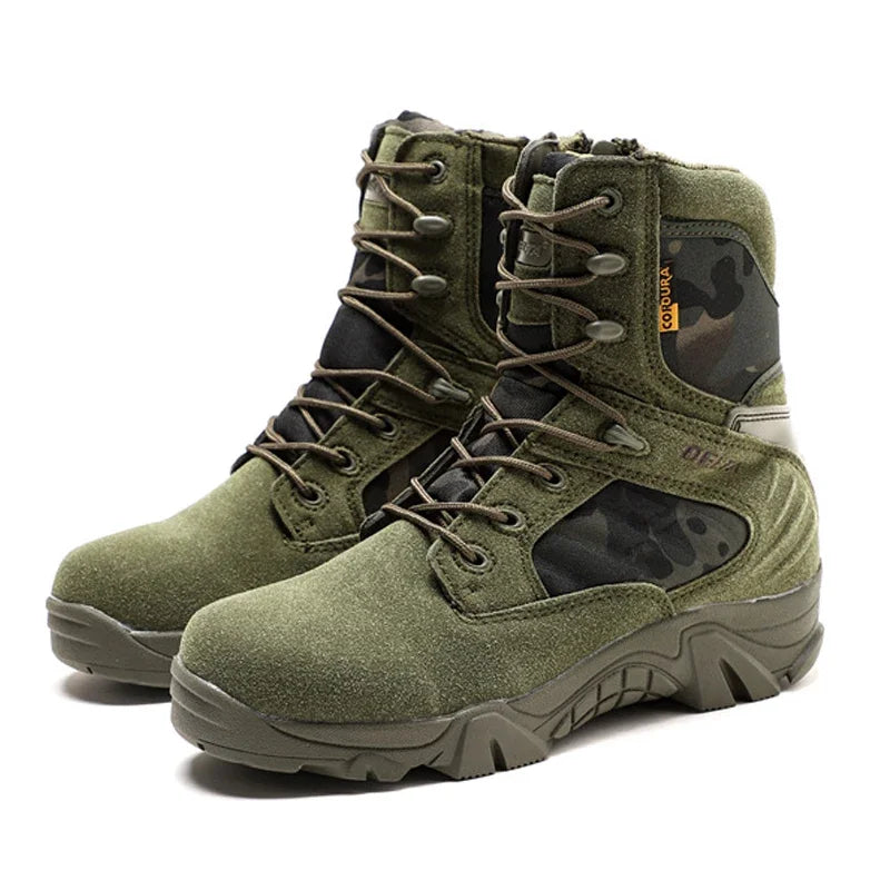 Winter Mens Boots Special Forces Combat High Boots Outdoor Sport Male Shoes Climb Mountains Cross Country Men's Shoes