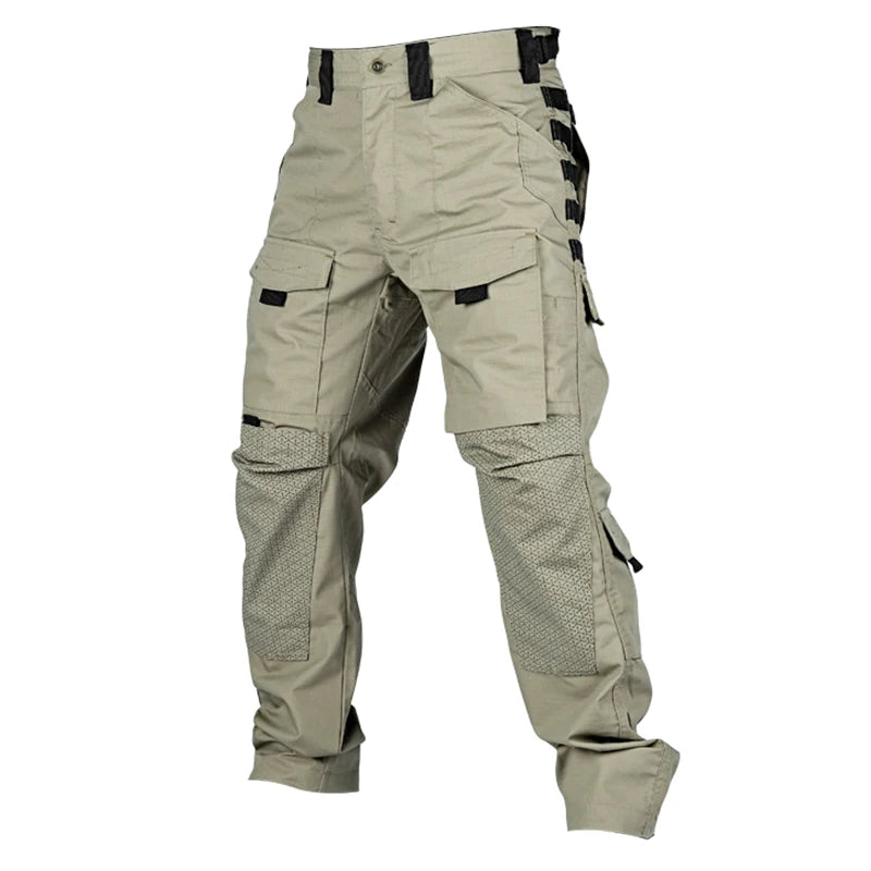 Tactical Pants Men Multi-Pocket Outdoor Cargo Pants Military Combat Trousers Men's Wear-Resistant Hiking Work Trousers Male