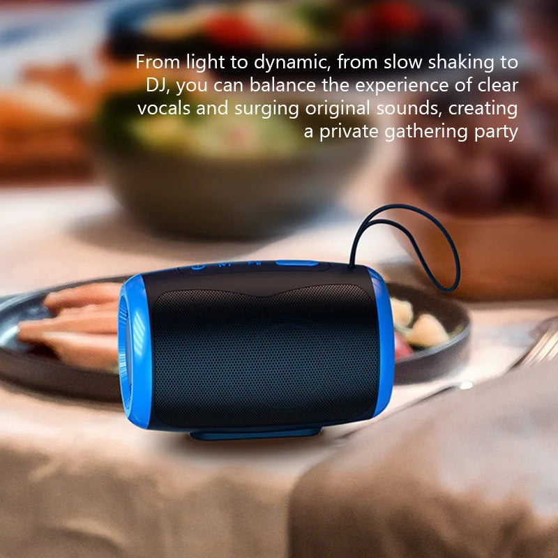 # TSN-1 Portable Speaker Wireless Bluetooth Speakers with 5.3 Stereo FM/SD/USB Disk/Aux Modes Waterproof for Outdoor Hifi Sound