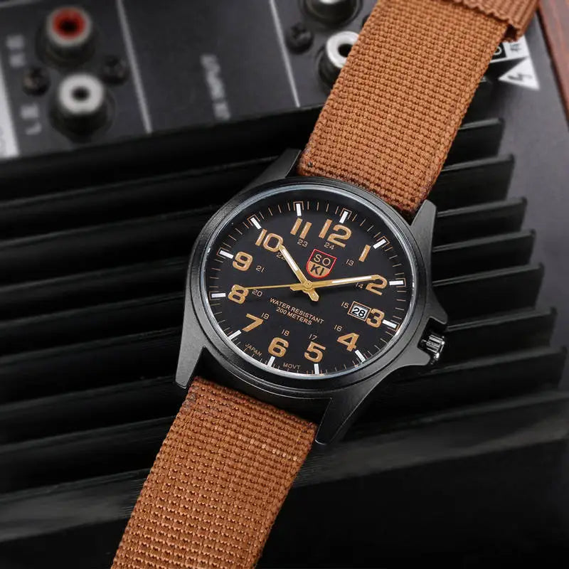 Fashion Nylon Strap Quartz Watch Men Watches Brand Couple Round Dial Wrist Watch Relógio Masculino Подарок Мужчине שעונים לגברים