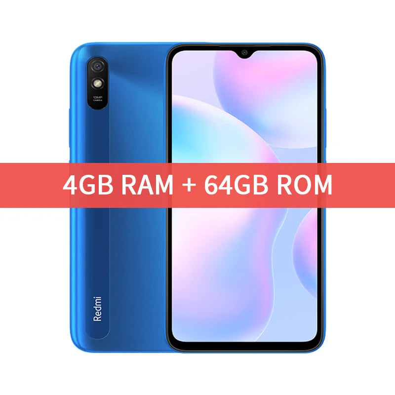 Xiaomi Redmi 9A Global Rom Smartphone 64GB/128GB Cellphone 5000mAh 6.53 inch MTK Helio G25 Octa Core 13MP Smart phone CN Version