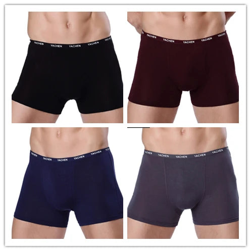 Bamboo Male Panties Sexy Underwear Men Cuecas Boxer New Fashion Boxer Shorts Mens Underware 4pcs/lot Free Shipping